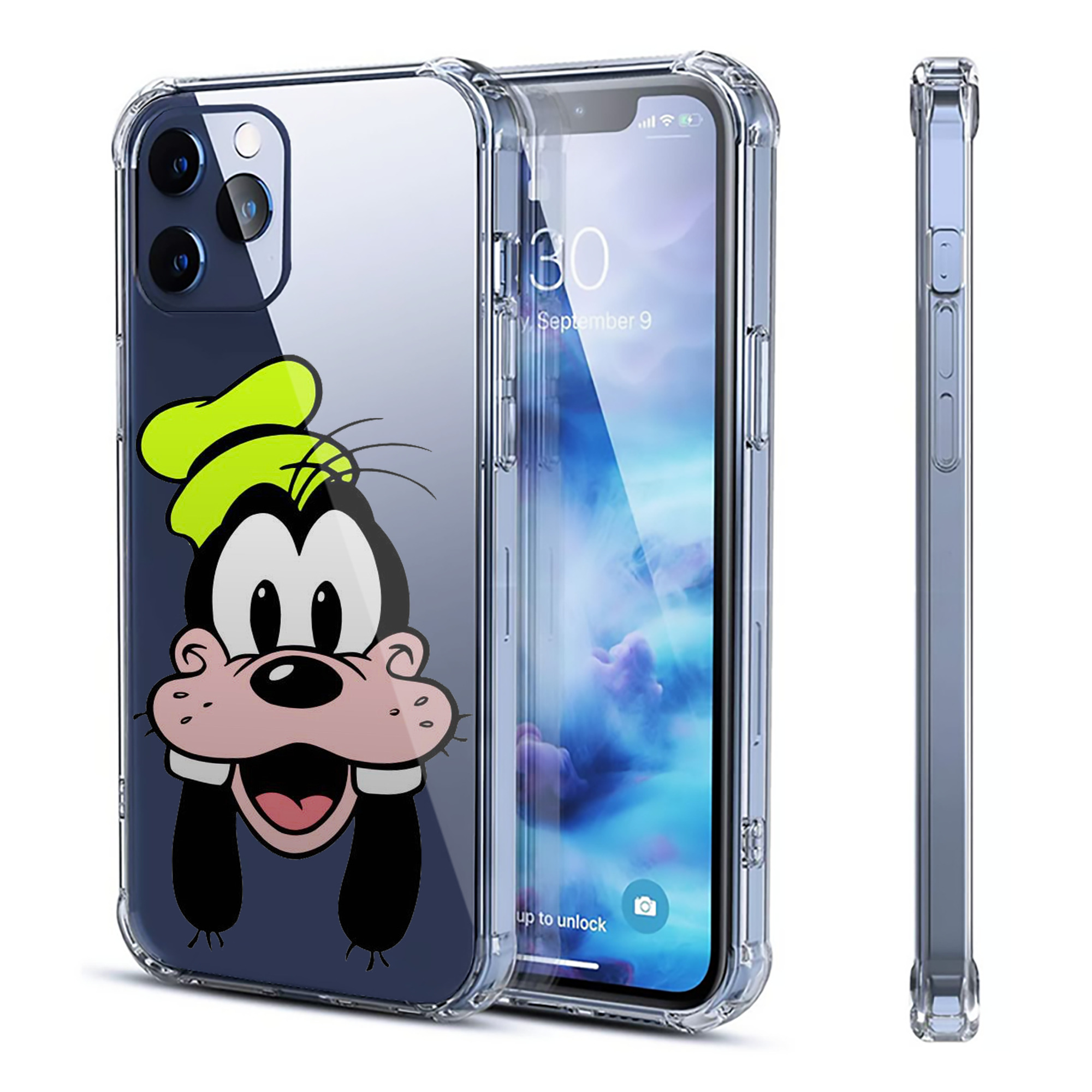 （画像用） ミッキーマウス Mickey Mouse 【iPhone 12シリーズ対応】透明スマホケース（クリアソフトケース）